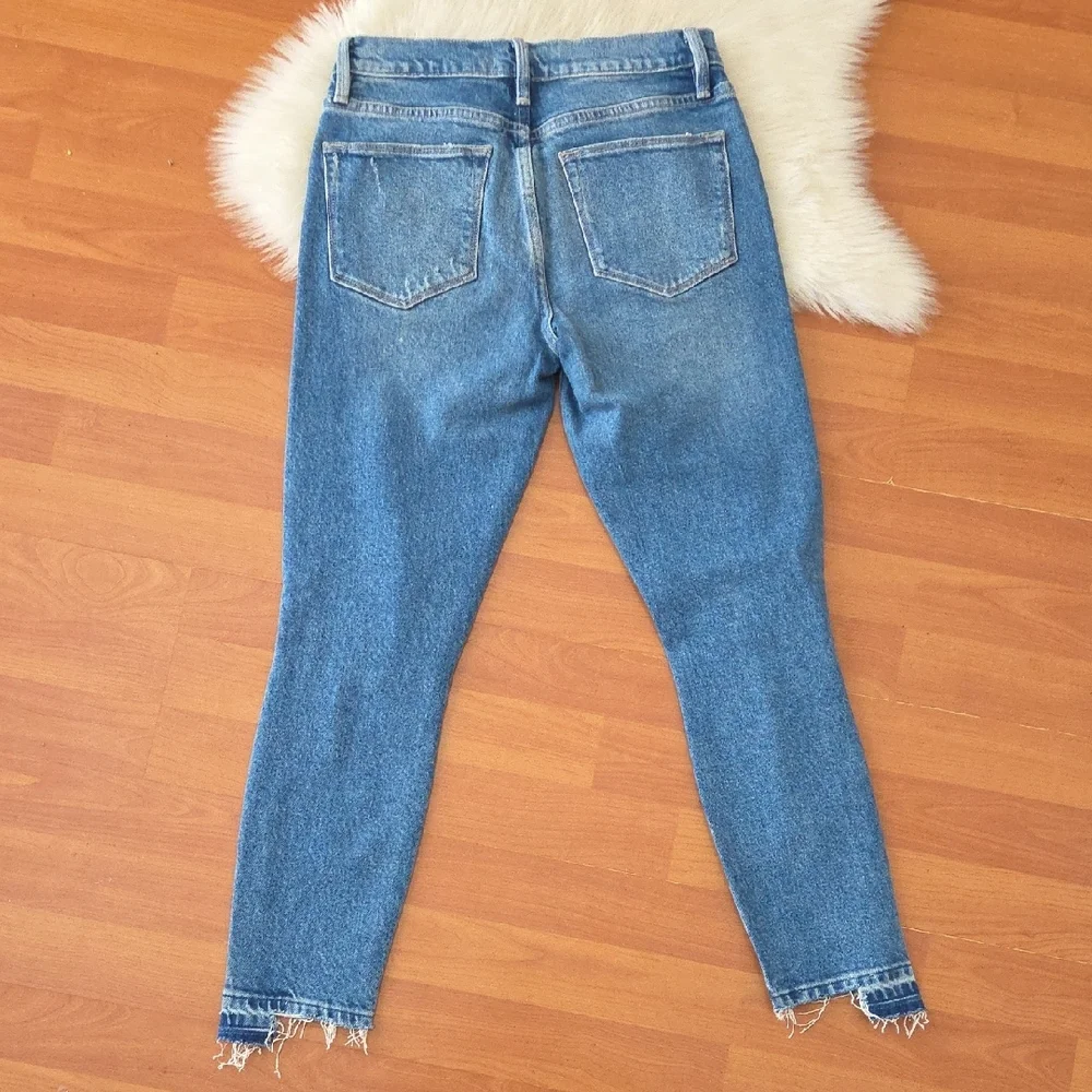 Frame Denim Women's Le High Skinny Crop Jeans Sz 25 Clarin Rips - Picture 9 of 9